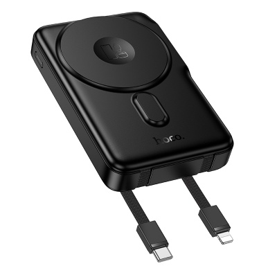 Портативный аккумулятор HOCO Q48 Core, с беспроводной зарядкой, 20W, 10000 мА⋅ч, черный