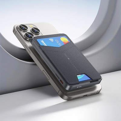 Портативный аккумулятор HOCO Q46 Title, с беспроводной зарядкой, 20W, 5000 мА⋅ч, серый металлик