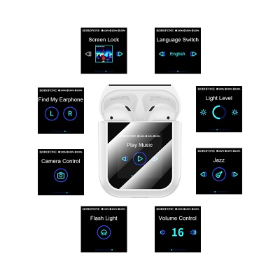 Беспроводные наушники TWS BOROFONE BW86 Brocade, Bluetooth 5.4, белый