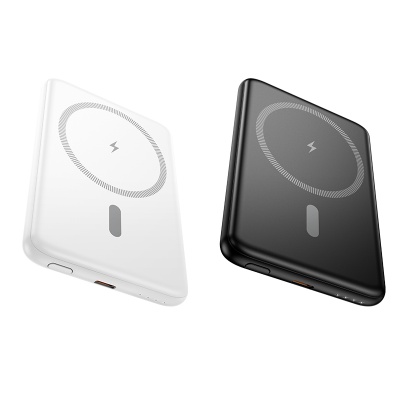 Портативный аккумулятор HOCO J140A Tony, с беспроводной зарядкой, 20W, 5000 мА⋅ч, белый