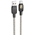 Кабель USB HOCO U124 Stone silicone USB - Type-C, 3A, 1.2 м, черный