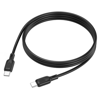 Кабель USB-C BOROFONE BX113 Lenny Type-C - Type-C, 3A, 60W, 1 м, черный
