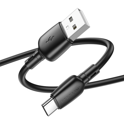 Кабель USB BOROFONE BX93 Super power USB - Type-C, 3A, 27W, 1 м, черный