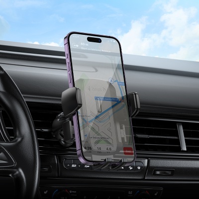 Автомобильный держатель HOCO H64 Gamble , зажимной, на воздуховод, черный