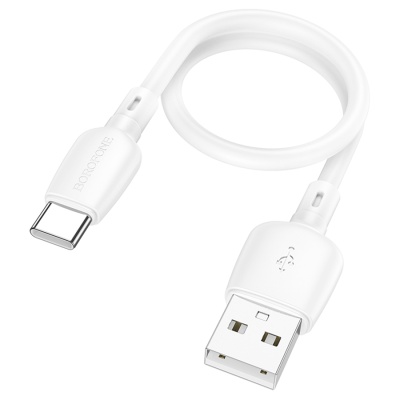 Кабель USB BOROFONE BX93 Super power USB - Type-C, 3A, 27W, 25 см, белый