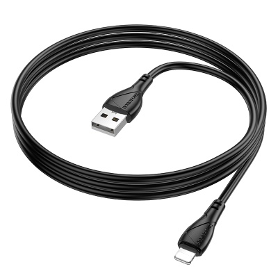 Кабель USB BOROFONE BX121 Energy USB - Lightning, 2.4А, 1 м, черный
