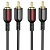 Аудиокабель BOROFONE BL13 RCA (m) - RCA (m), 1.5 м, черный