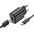 Сетевое зарядное устройство HOCO C134A Solid 1xUSB с Кабелем USB - Type-C, 2.4A, черный