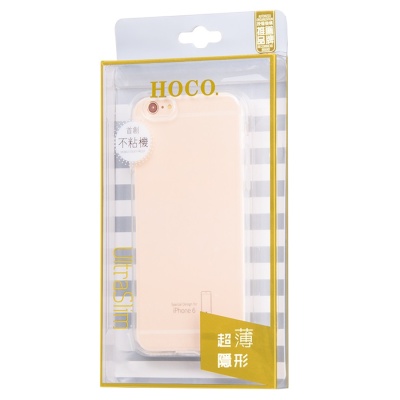 Чехол HOCO TPU Light Series для iPhone 6+/6s+, темно-прозрачный