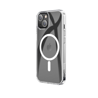 Чехол HOCO TPU Magnetic series для iPhone 13 6.1", прозрачный