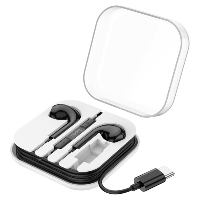 Проводные наушники HOCO M101 Max Crystal, Type-C, 1.2 м, черный