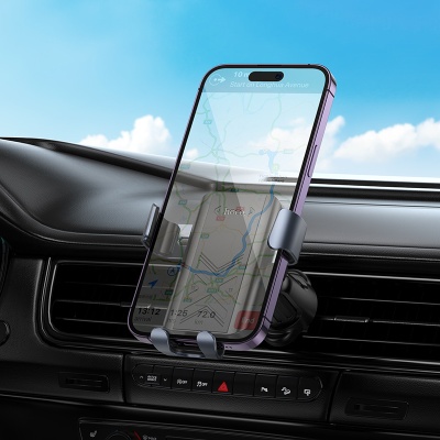 Автомобильный держатель HOCO H70 Gamble , зажимной, на воздуховод, черный