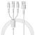 Кабель USB BOROFONE BX16 Easy 3 в 1 USB - Type-C + Lightning + MicroUSB, 2.4А, 1 м, белый