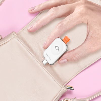 Зарядное устройство BOROFONE BQ25A для Apple Watch 1xUSB-C, 2.5W, серебристый