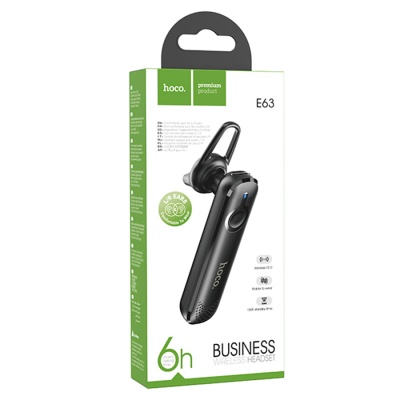 Беспроводная Bluetooth-Гарнитура HOCO E63 Diamond, Bluetooth, черный