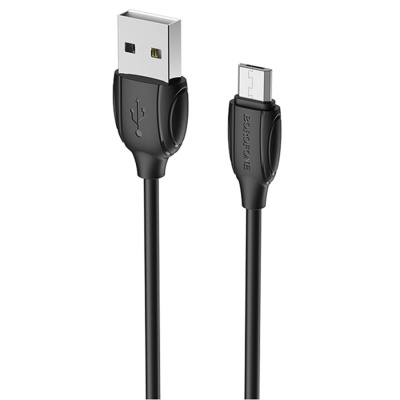 Кабель USB BOROFONE BX19 Benefit USB - MicroUSB, 1.3А, 1 м, черный