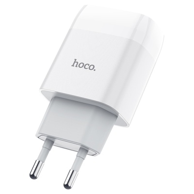 Сетевое зарядное устройство HOCO C73A Glorious 2xUSB, 2.4A, 10.8W, белый