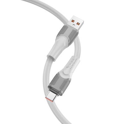 Кабель USB HOCO X106 Big bull USB - Type-C, 5A, 3 м, серый
