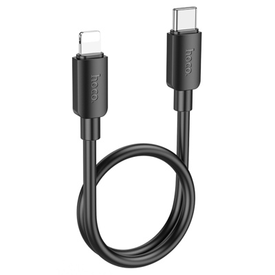 Кабель USB-C HOCO X96 Hyper Type-C - Lightning, 20W, 25 см, черный