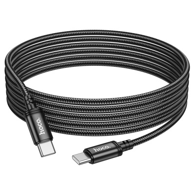 Кабель USB-C HOCO X91 Radiance Type-C - Type-C, 3A, 60W, 3 м, черный