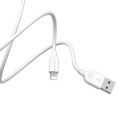 Кабель USB BOROFONE BX14 LinkJet USB - Lightning, 2.4А, 3 м, белый