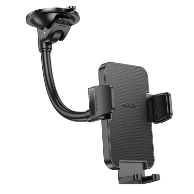 Автомобильный держатель HOCO H38 Cheetah, зажимной, на приборная панель/лобовое стекло, черный