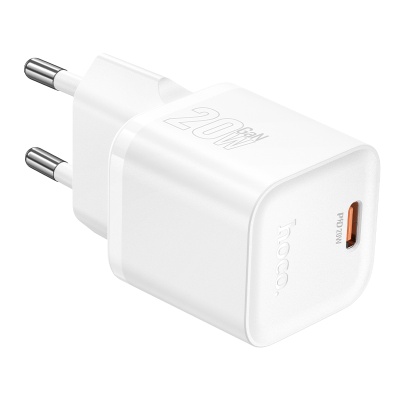 Сетевое зарядное устройство HOCO N64 Ingenious 1xUSB-C, 20W, белый