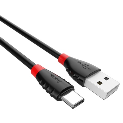 Кабель USB HOCO X27 Excellent USB - Type-C, 2.4А, 1.2 м, черный