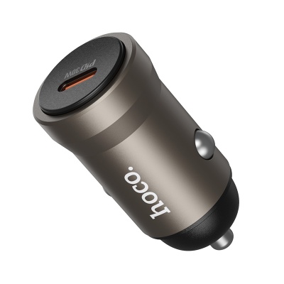 Автомобильное зарядное устройство HOCO Z62A Energy, 1xUSB-C, 30W, золотой