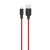 Кабель USB HOCO X21 Plus Silicone USB - Lightning, 2.4А, 2 м, красный+черный