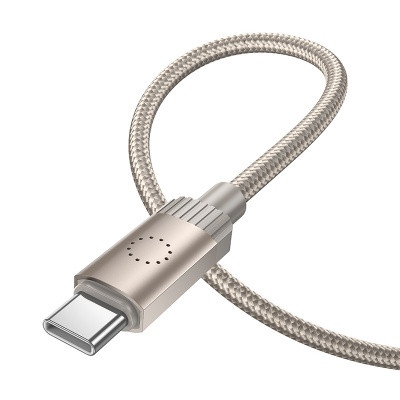 Кабель USB-C HOCO X117 Star Type-C - Type-C, 3A, 60W, 1 м, золотой