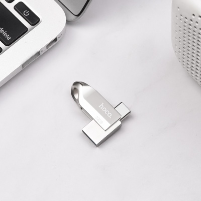USB флеш-накопитель HOCO UD8 Smart, USB 3.0/Type-C, 32GB, серебристый