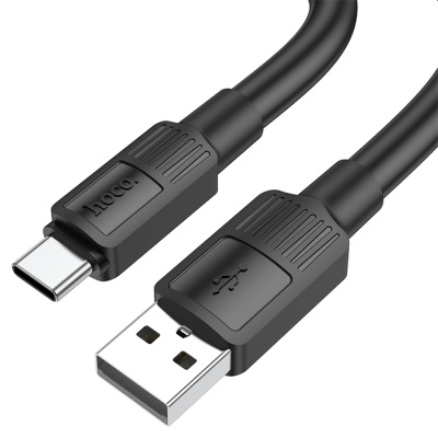 Кабель USB HOCO X84 Solid USB - Type-C, 3A, 1 м, черный