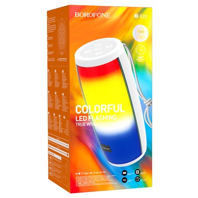 Портативная колонка BOROFONE BR20 Sound Wave, Bluetooth, белый