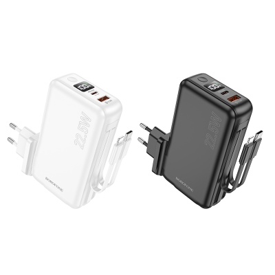 Портативный аккумулятор BOROFONE BJ39 Follower, 22.5W, 10000 мА⋅ч, черный