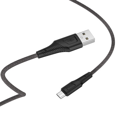 Кабель USB HOCO X58 Airy USB - MicroUSB, 2.4А, 1 м, черный
