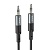Аудиокабель HOCO UPA23 AUX Jack 3,5 (m) - Jack 3,5 (m), 1 м, серый металлик
