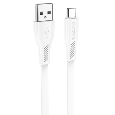 Кабель USB BOROFONE BX85 Auspicious USB - Type-C, 3A, 1 м, белый