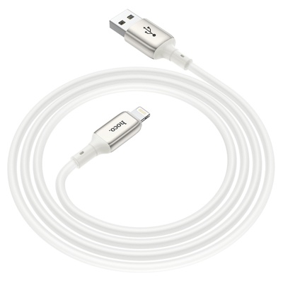 Кабель USB HOCO X66 Howdy USB - Lightning, 2.4А, 1 м, белый