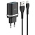 Сетевое зарядное устройство HOCO C12Q Smart 1xUSB с Кабелем USB - Micro, 3A, 18W, черный