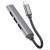 USB HUB разветвитель HOCO HB26 4 в 1 Type-C (m) - USB3.0 (f) + 3xUSB2.0 (f), серый металлик