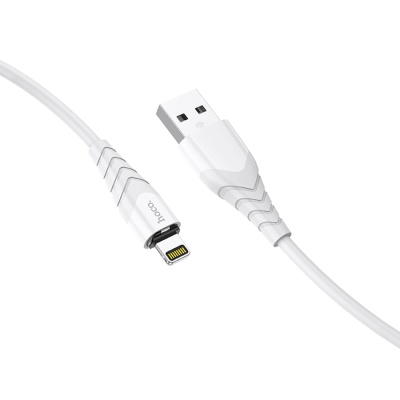 Кабель USB HOCO X63 Racer USB - Lightning магнитный, 2.4А, 1 м, белый