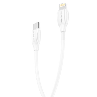 Кабель USB-C BOROFONE BX19 Benefit Type-C - Lightning, 3A, 20W, 2 м, белый