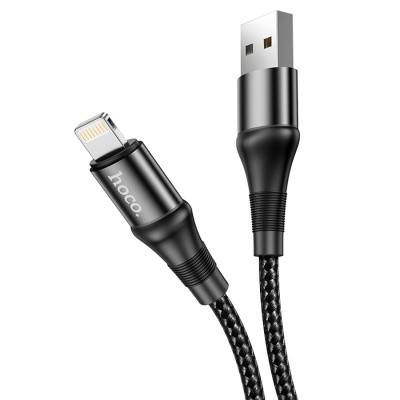 Кабель USB HOCO X50 Excellent USB - Lightning, 2.4А, 1 м, черный