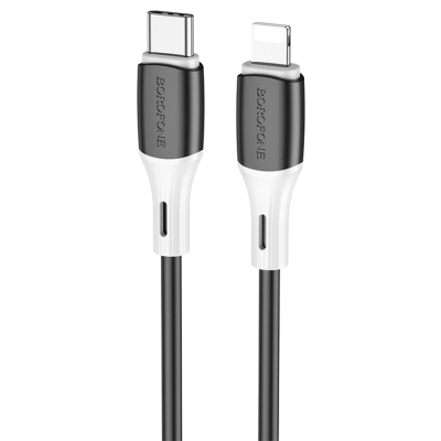 Кабель USB-C BOROFONE BX79 Type-C - Lightning, 20W, 1 м, черный