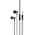 Проводные наушники HOCO M108 Spring, Jack 3.5mm, 1.2 м, серый металлик