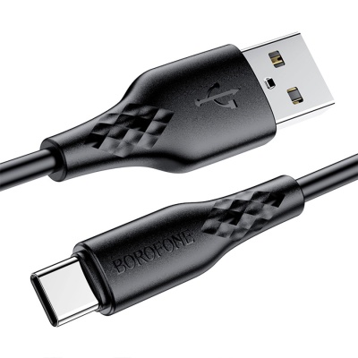 Кабель USB BOROFONE BX48 USB - Type-C, 3A, 1 м, черный