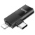 Переходник/Адаптер HOCO UA17 Type-C (m) / Lightning (m) - USB (f), черный