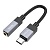 Переходник/Адаптер HOCO UPA32C Clever Type-C (m) - Jack 3,5 (f), 15 см, черный
