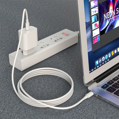 Кабель USB-C HOCO X51 High-power Type-C - Type-C, 5A, 1 м, белый